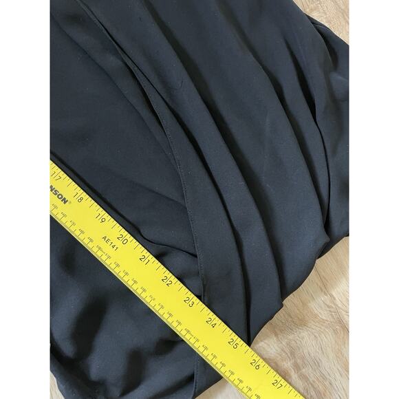 Theory NWT Sleeveless Twist Wrap Style Silk Black Top Sz S Reg $130 Career - Picture 4 of 7